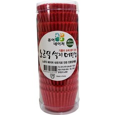 퓨어네이처 노르딕 색지 머핀컵 40mm 레드200매 유산지컵