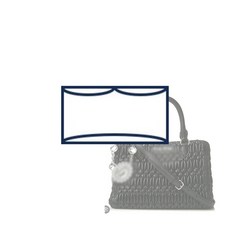 사몰가 미우미우 크리스탈 Cloque Nappa 나파 가죽 토트백 이너백 백인백 (MU-Crystal-Tote-DS)