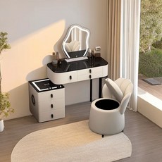 [해바라기] 좌식화장대 연예인화장대 북유럽풍 화장대 거실 수납 책상 화장대 일반화장대 미니 화장대60CM 80CM (3~10일 도착)V-9027