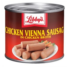 Libbys Chicken 리비스 치킨 비엔나 소시지 통조림 130g 24팩, 24개