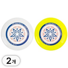 투데이리빙 2P 세트 프리미엄 플라잉 디스크 입문자용 원반 던지기 전문가용 던지는 부메랑 거츠 얼티미트 스포츠 레저 용품 체육 놀이 도구, 2개, R98694A(화이트+옐로우 2개, R98694A(화이트+옐로우