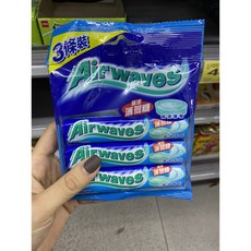 대만 Airwaves 사탕 민트맛 3개세트, 3개, 30g