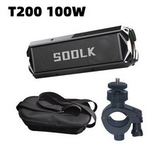 바 SOOLK 고출력 블루투스 스피커 휴대용 야외 서브우퍼 무선 TWS 스테레오 마이크 포함 120W, 08 하늘색, 08 하늘색