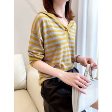 오니담니 캐주얼니트모자 옥수수 고급 가볍게 사치한 캐쥬얼 마저도 스트라이프 단가라 STOLL 기 양쯔 양털 울 슬림핏 G