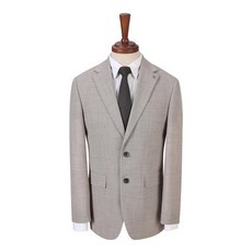 지이크 24S/S 베이지 멜란지 홉색 조직 싱글 정장세트 / FIJ36