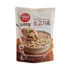 비비고 소고기죽, 7개, 420g - 한우소고기죽