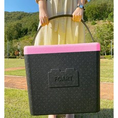 FOART 초경량 EPP 가벼운 포아트 아이스 쿨러박스 35L 감성캠핑 피크닉 차박 차량용 핑크출시, 핑크