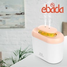 ebada 듀얼노즐 대용량 LED 가습기 eb19, 핑크