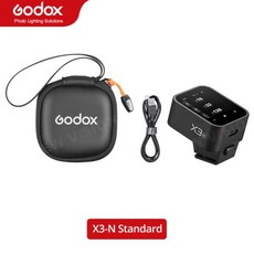 예약 구매 Godox X3 TTL HSS 2.4G 무선 플래시 트리거 OLED 터치 스크린 송신기 캐논 니콘 후지필름 고속 충전, 1개, 02 X3-N