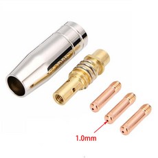 소모품 미그 접촉 팁 MIG 용접 MB15 15AK 접촉 팁 노즐 MIG 용접 토치 용접 0 8mm 1 0mm 1 2mm 5, 1개