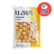 농우 냉동 타코야끼(문어볼) 1kg x 2팩, 2개