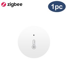 Tuya-Zigbee 3.0 온도 습도 센서 스마트 라이프 앱으로 원격 모니터 배터리 전원 알렉사 구글 홈으로 작동, 1개