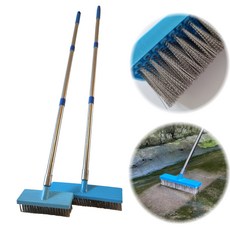 단비상자 스텐리스 와이어 스탠드 긴 바닥솔 밀대 20cm, 1개, 블루20센치
