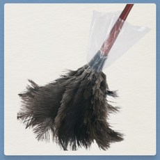 UNIZ 타조 타조털 차 먼지 털이 털이개 제거기, 1개