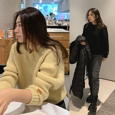 더옷장 컬러라운지 라운드울니트