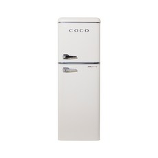 COCO 레트로 냉장고 138리터 미니 소형 인테리어 냉장고 아이보리 CET13CM