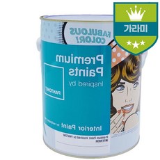 팬톤 수성 18-1764 페인트 빨강 4종 내부용 수성빨강181764 무광 무광, 본상품선택, 1개