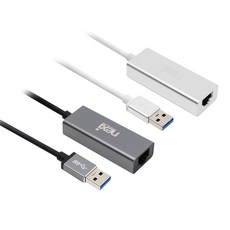 위드닷컴 노트북용 USB3.0유선랜동글 기가인터넷 랜선연결젠더 윈도우10자동인식 lg삼성노트북 2in1태블릿연결, 다크실버