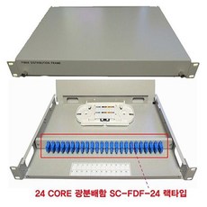 OJM18777024 랙타입 SC CORE SC-FDF-24 FDF 1U 광분배함 (BLC8075), 단일색상