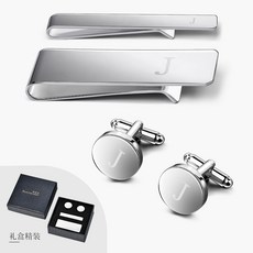 에스와이컴퍼니 실버넥타이핀 이니셜 프렌치시크 셔츠소매 단추 지갑 골드 3 구리 합금 화물 공급원