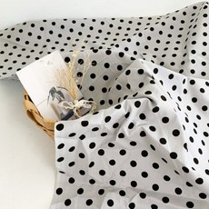 땡땡이원단은 귀엽고 예쁘죠 면20수 10mm 도트원단, 1