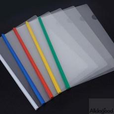 해피샵29 A4 컬러 쫄대 화일 문서파일 파일홀더 쫄대파일 A4홀더 투명홀더 투명화일 파일철 악보파일 종이홀더, 그린