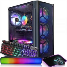 STGAubron 게이밍 데스크탑 PC 인텔 코어 i7 3.4G 최대 3.9G 16G DDR3 1T SSD 라데온 RX 580 8G GDDR5600M WiFi BT 5.0 RGB, RX 580 8G/512G