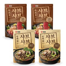 샤브샤브 육수 2종 2+2개 골라담기 /가쓰오/담백한, 담백한 샤브샤브 육수 200g 2개, 담백한 샤브샤브 육수 200g 2개