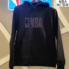 NBA 청주느바 공용 스윙맨 빅로고 스탠다드핏 기모 후드티셔츠 N194TH955P