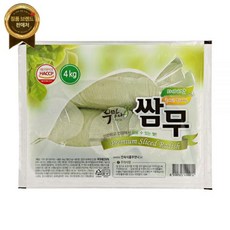 무맛나쌈무(와사비맛)4kg/민속-3개, 4kg, 3개