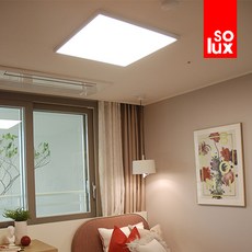 소룩스 LED방등 슬림조명 520X520 36W 천장등, LED 내장형 36W 노란빛(4000k)