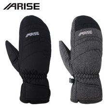 어라이즈 AWGA021 성인 주니어 스키 보드 벙어리장갑, 그레이M