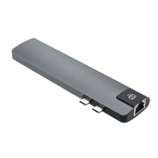 썬더볼트3 듀얼 C타입 맥북에어 맥북프로 연결 M1 도킹스테이션 멀티허브 Micro SD 카드리더기 기가비트 인터넷연결 랜포트 HDMI 출력 4K 지원, 본상품선택