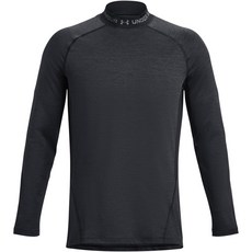UA Black Pitch Gray 3XL [언더 아머] 베이스 레이어 콜드 기어 아머 피티드 트위스트 롱 슬리브 목 셔츠