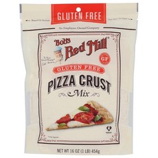 Bob's Red Mill 글루텐 프리 피자 크러스트 믹스 - 0.5kg1파운드 1팩 패키지당 30.5cm12인치 2개 만들기 419802, 16 Ounce (Pack of 1), 454g