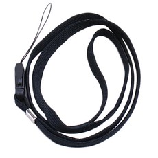 Zeyuan MP3 휴대폰줄 ID카드 16인치 블랙 넥 스트랩 목걸이줄, 16 인치, 나일론, 검은
