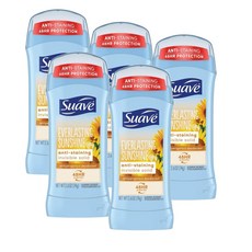 수아브 데오드란트 에버레스팅 선샤인 유니섹스 Suave Antiperspirant Deodorant Everlasting Sunshine Unisex, 5개, 74g