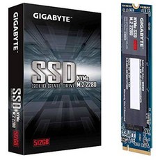 Gigabyte Gigabyte NVMe 1.3/ M.2/ PCIe 3.0x4/ 512GB SSD (GP-GSM2NE3512G, 상세내용참조