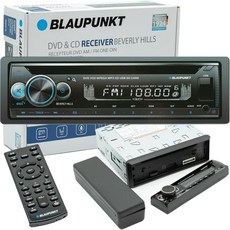 BLAUPUNKT Beverly Hills71 멀티미디어 카 스테레오 - 블루투스 스트리밍 핸즈프리 통화 MP3/USB Front Aux AM/FM 수신기 DVD & CD