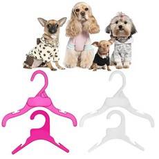 강아지행거 플라스틱 애완견 강아지 옷 의류 랙 행거 제품 액세서리 10Pcs, [02] 빨간, [01] S, 10개