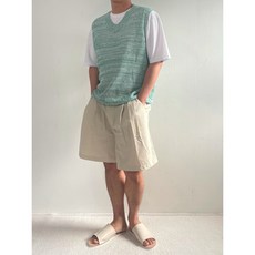 남자시스루니트조끼