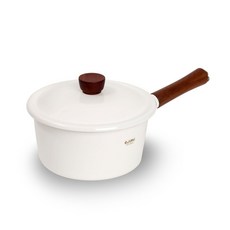 [EJIRY] 에지리 글래이지팟 법랑냄비 18cm 편수냄비 화이트, 옵션선택