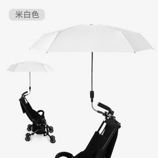 유모차용 고정식양산 고정식양산 유모차파라솔, 흰색, 1개