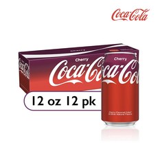 코카콜라 체리 코크 355ml 12캔 / Coca-Cola Cherry Soda Pop 12 fl oz 12 Pack Cans, 12개