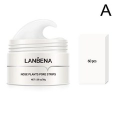 필피싱 LANBENA 블랙헤드 리무버 크림 페이퍼 식물 모공 스트립 코 여드름 클렌징 검은 점 진흙 마스크 트리트먼트 스킨 케어