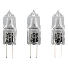 실바니아 핀할로겐 핀램프 JC 12V 50W GY6.35 64440 주방후드전구, 3개