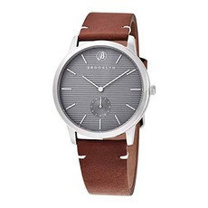Brooklyn Watch Co. BoCoCa 쿼츠 그레이 다이얼 남성용 시계 8763Q3 Brookly
