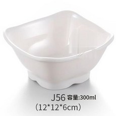 밀아민 그릇 자기 모조 식기 패스트푸드 밥 그릇 플라스틱 그릇 죽 국 그릇 샤브샤브 그릇 어린이 그릇 젓가락 원형 그릇, 짙은 남색, 1개