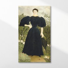 앙리 루소 마담 M의 초상화, 질감이 살아있는 캔버스액자, 80×120cm (작품비율조정)