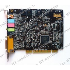 사운드카드 편리한지널 사운드 블래스터 라이브 5.1 SB0100 PCI 카드 창의력 테스트 완료 잘 작동, 1개